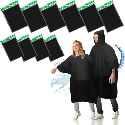 Rain Poncho in Black