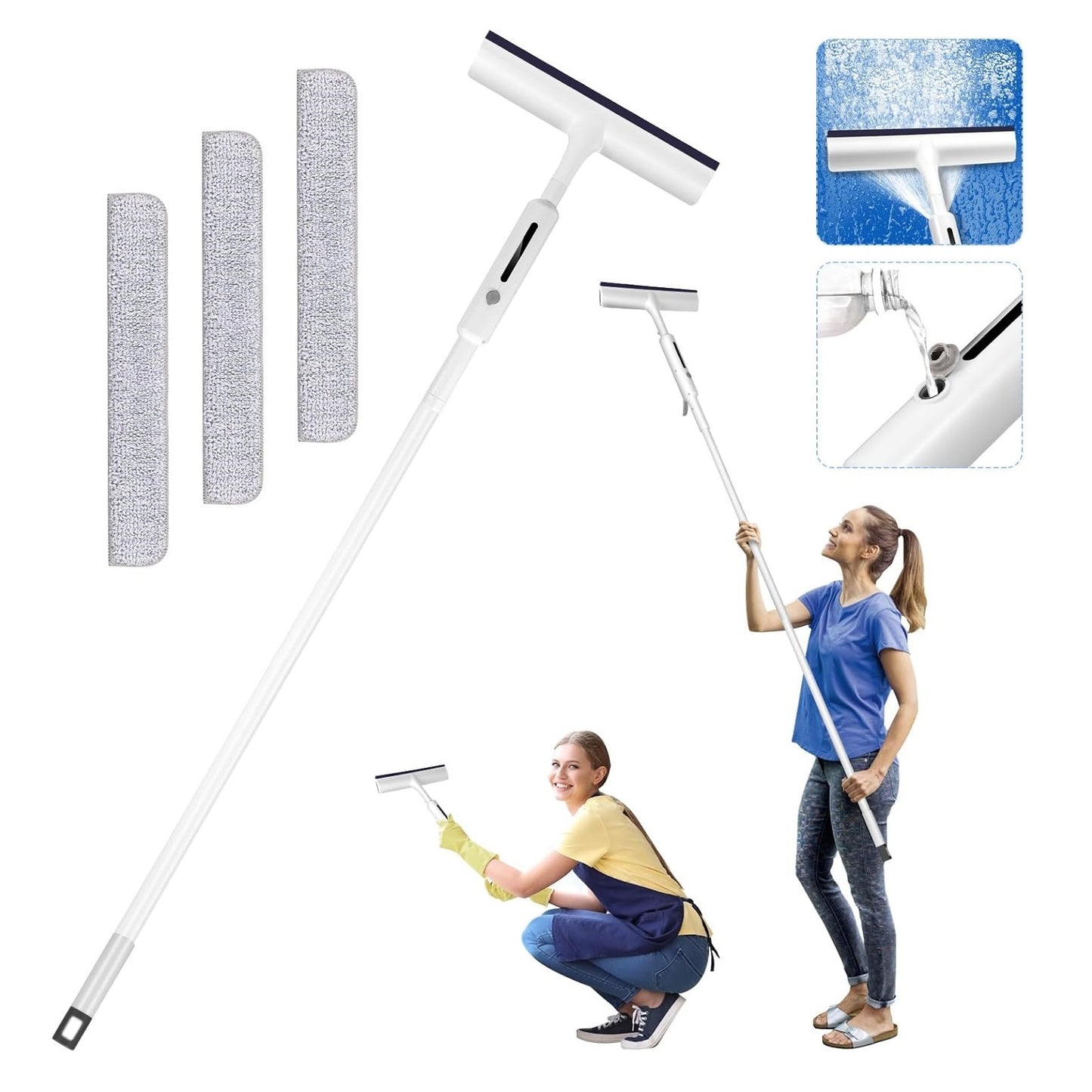 Squeegee for Window Cleaning with Spray