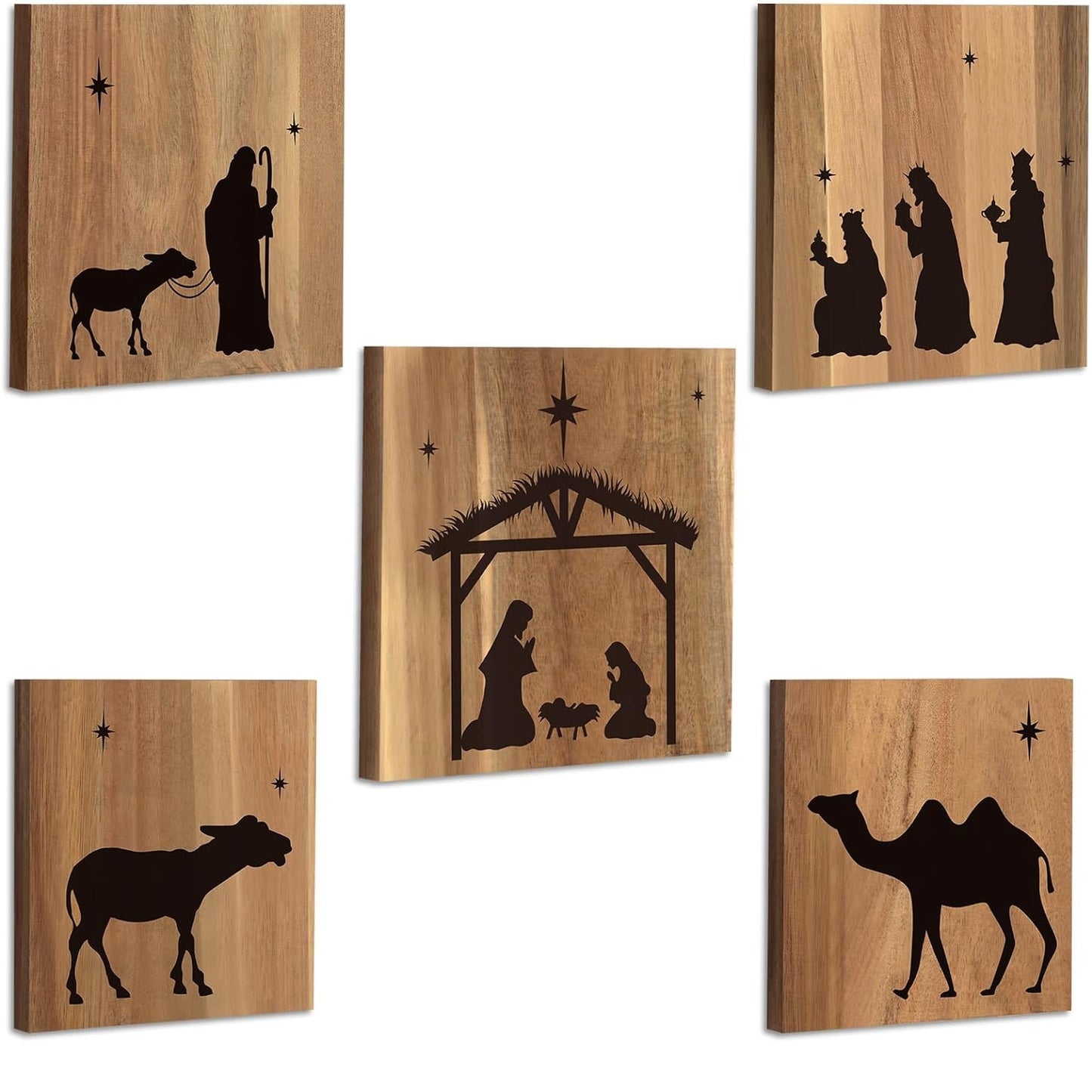 Nativity Scene Wooden Wall Decoration