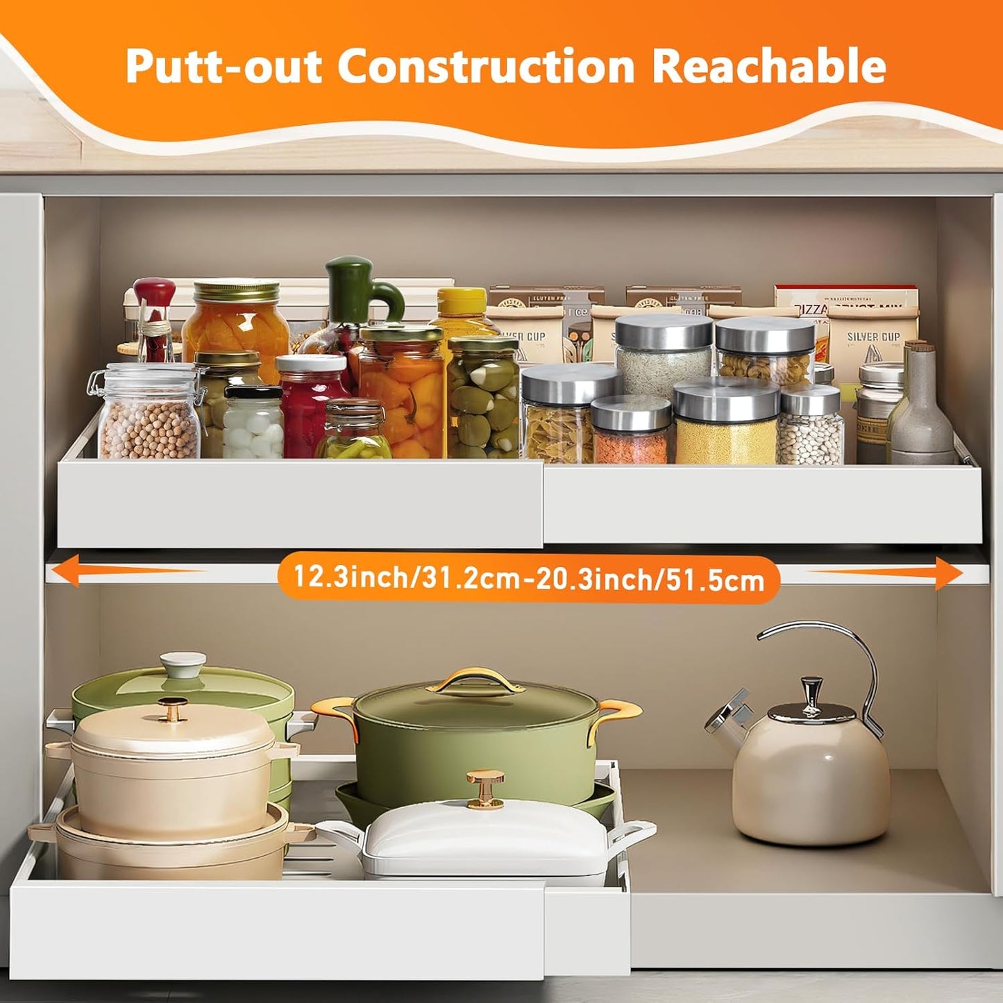 Expandable Pull Out Cabinet Organizers