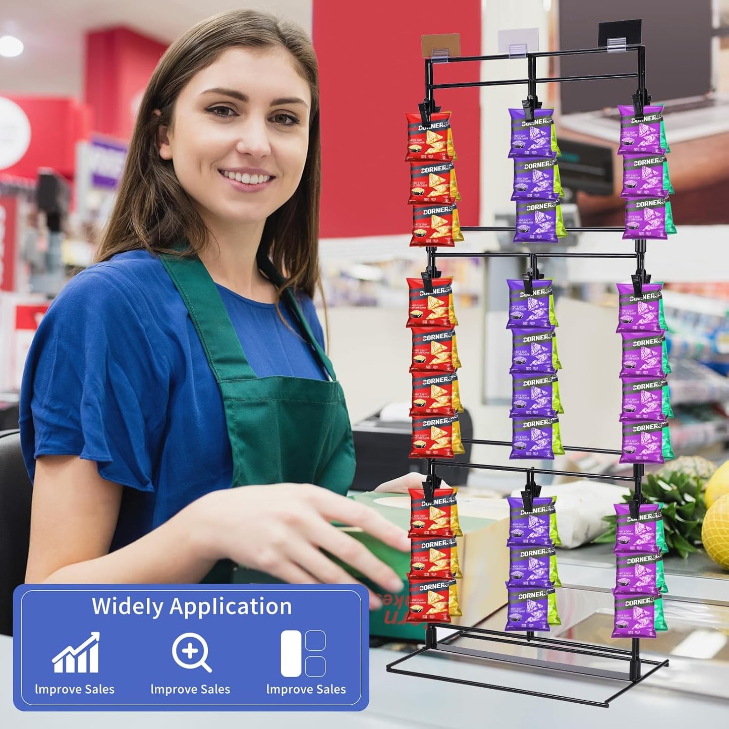 Potato Chip Rack Display Stand