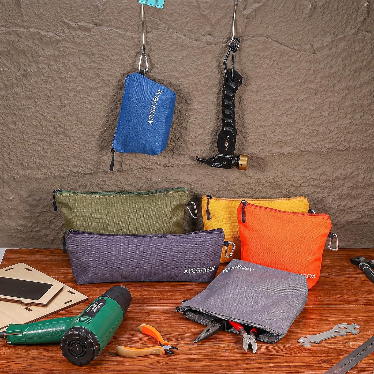 Tool Pouches with Zipper