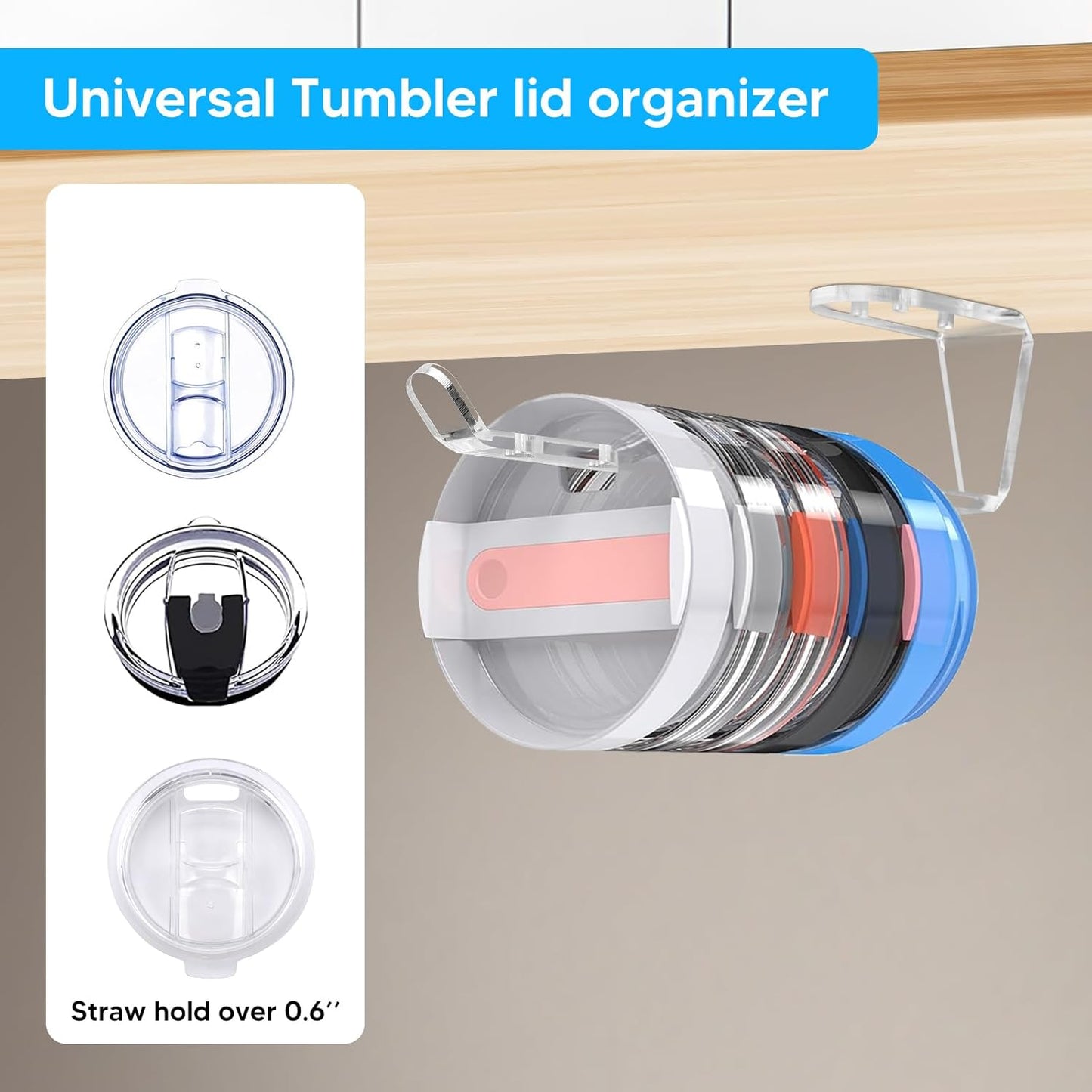 Tumbler Lid Organizer