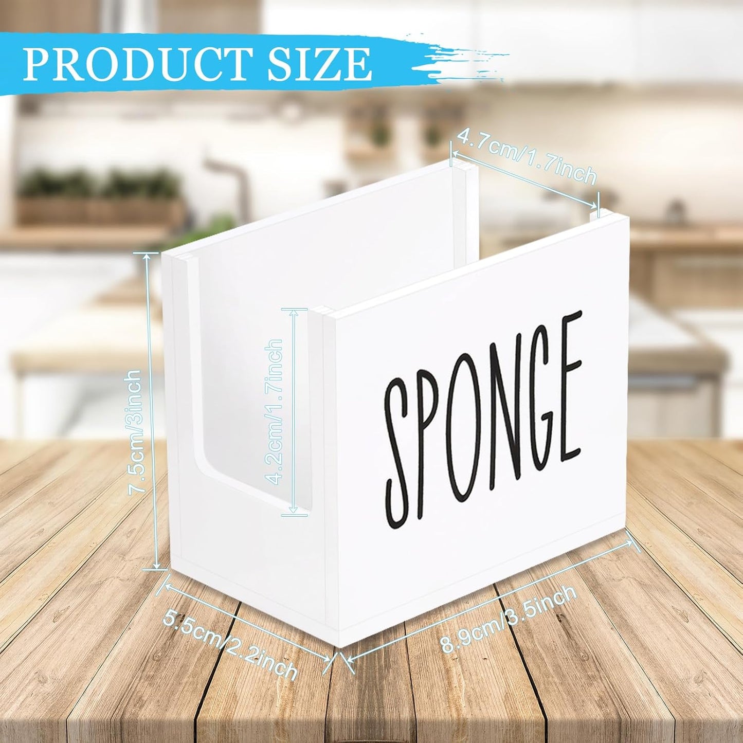 Sponge Holder in White