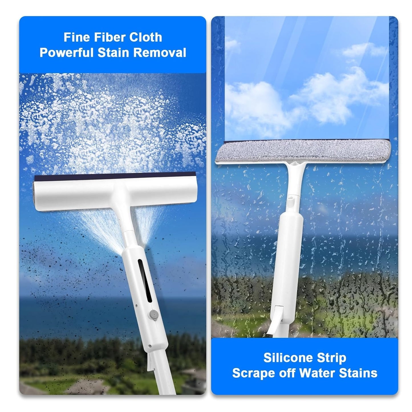 Squeegee for Window Cleaning with Spray