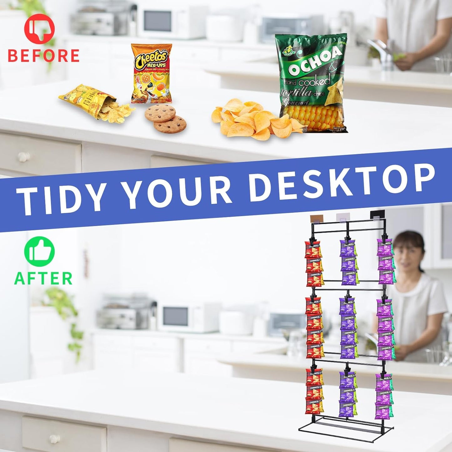 Potato Chip Rack Display Stand