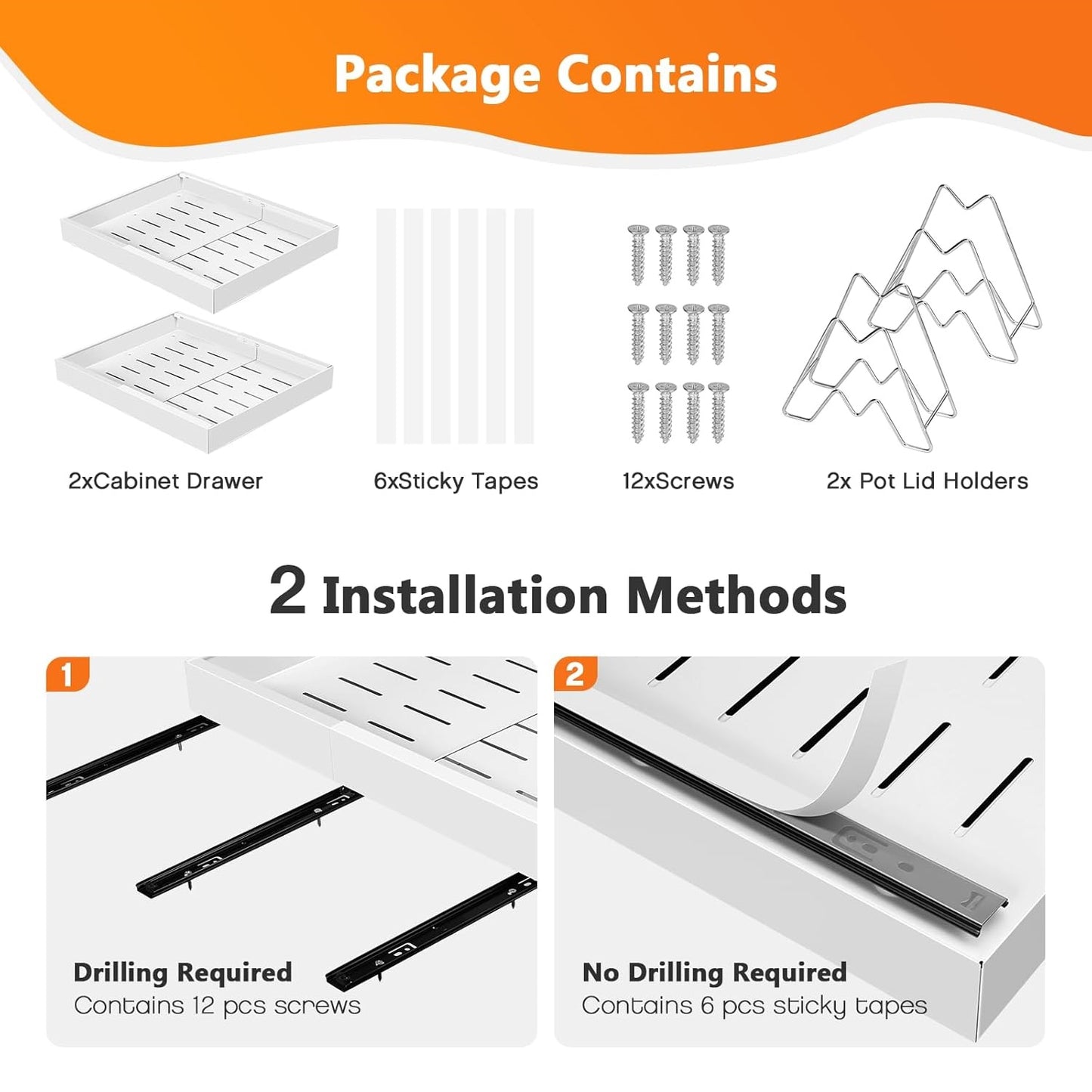 Expandable Pull Out Cabinet Organizers