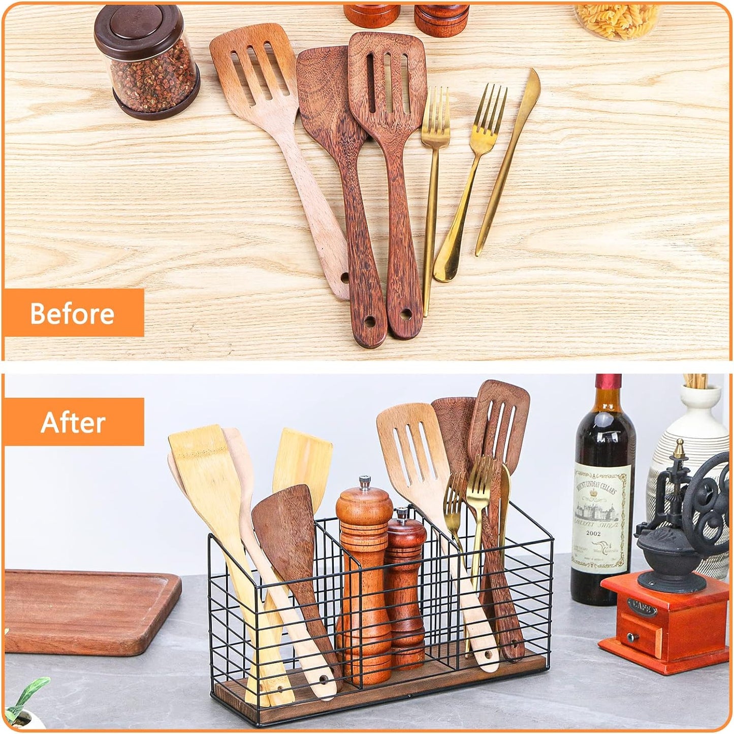 Utensil Holder for Kitchen Counter