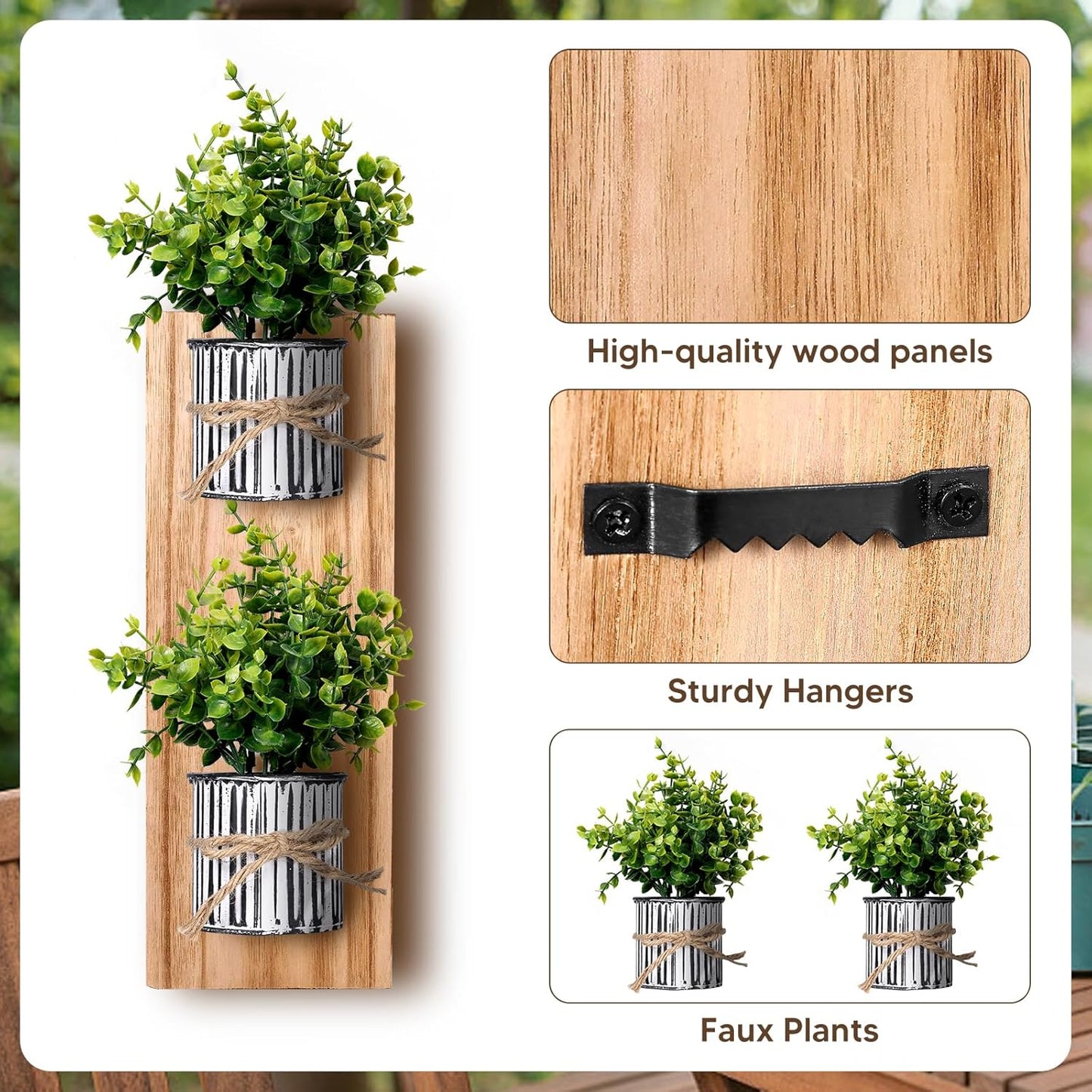 Wood Wall Planter