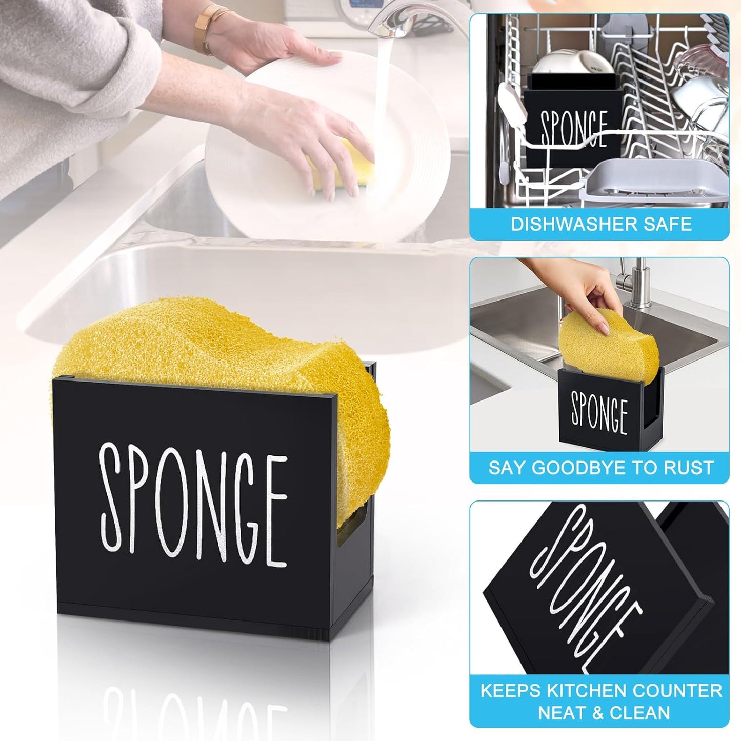 Sponge Holder in Black