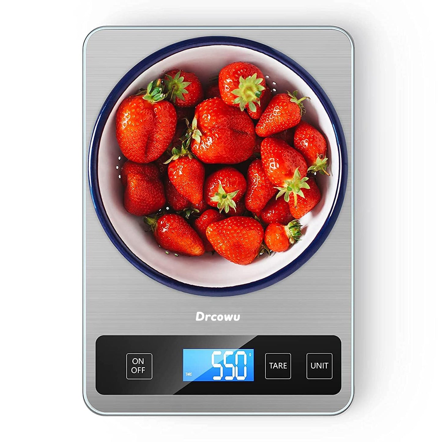 Drcowu 15kg Kitchen Scales in Silver