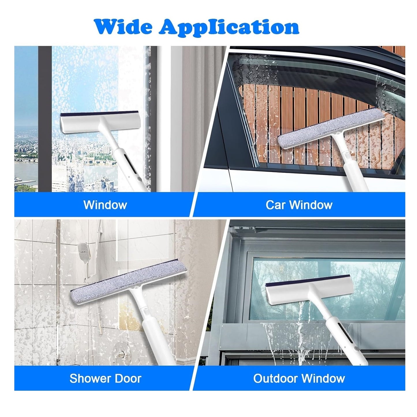 Squeegee for Window Cleaning with Spray