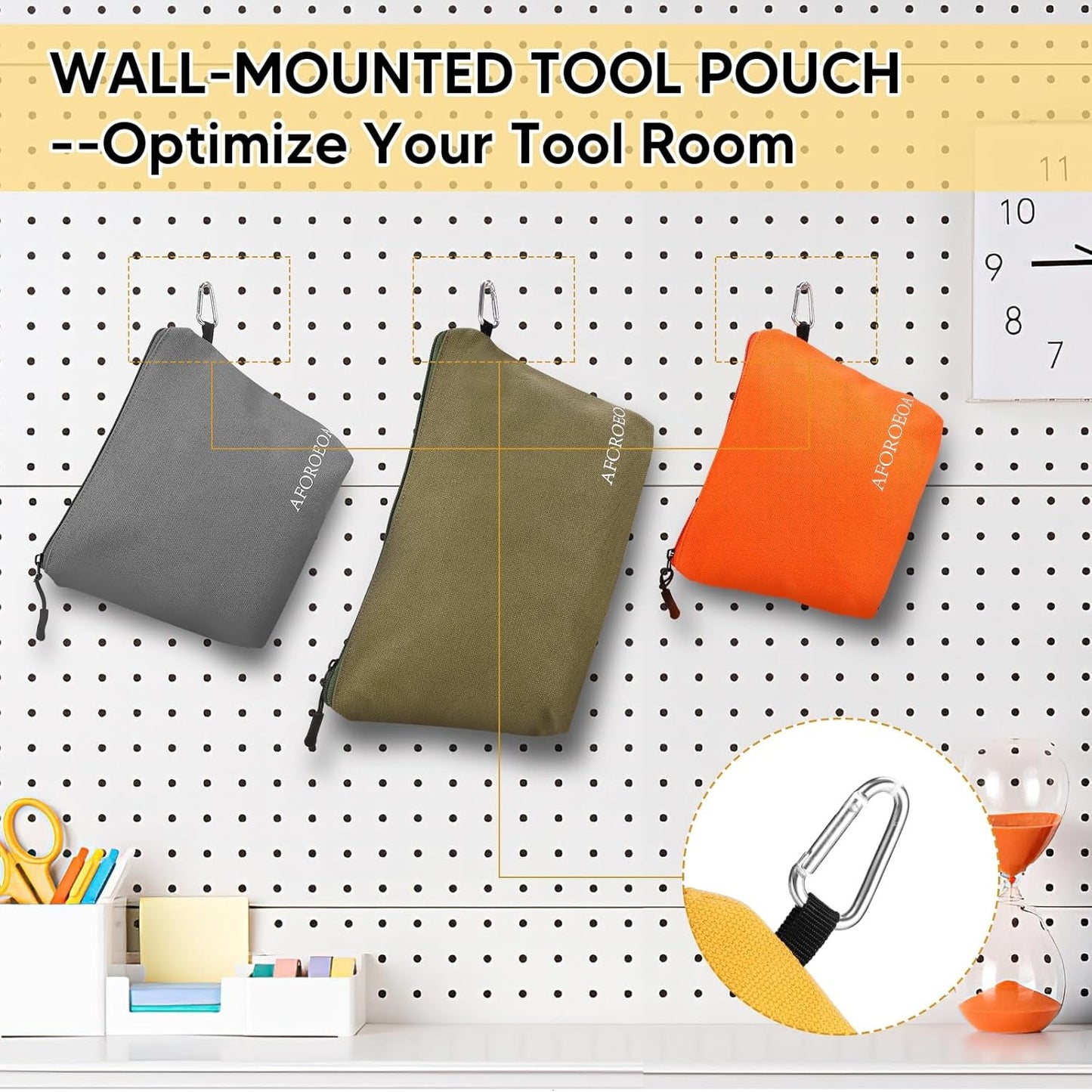 Tool Pouches with Zipper